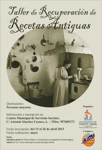 TALLER DE RECUPERACIÓN DE RECETAS ANTIGUAS 1