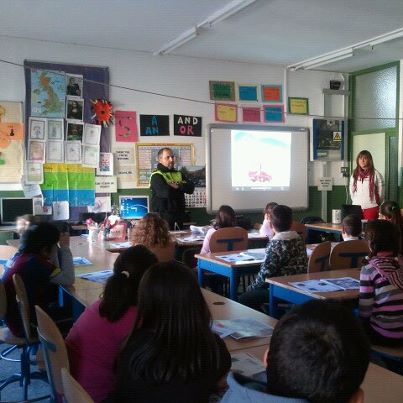 LA EDUCACIÓN VIAL LLEGA AL COLEGIO SANTIAGO RAMÓN Y CAJAL 1