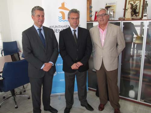 Convenio de colaboración entre la Caixa y el Ángel Ximénez de balonmano 1