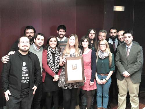 La Mesa Local de la Juventud recoge el galardón otorgado por la Junta de Andalucía 1