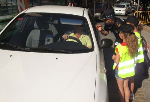 Los menores realizan prácticas de Educación Vial 1
