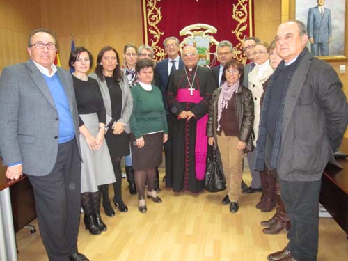 RECEPCIÓN OFICIAL CON MOTIVO DE LA VISITA DEL OBISPO DE CÓRDOBA DEMETRIO FERNÁNDEZ 1