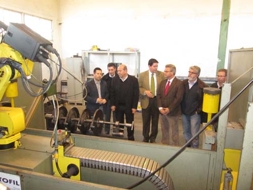 El delegado de Economía visita las instalaciones de Treico 1