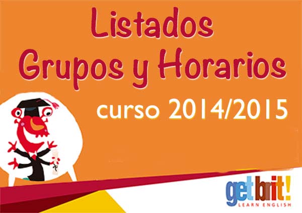 Escuela Municipal de Idiomas - Curso 2014/2015 - Listados de Grupos y Horarios - 1