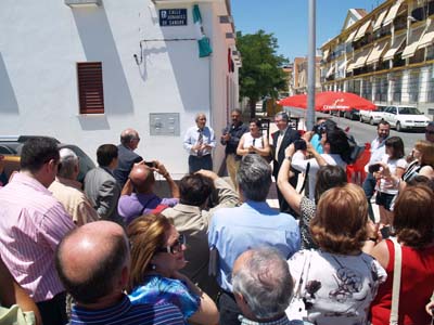 ROTULADA UNA CALLE CON EL NOMBRE DE DONANTES DE SANGRE 1