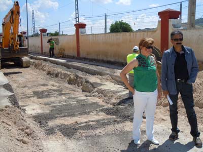 EL ALCALDE VISITA EL ESTADO DE LAS OBRAS DE PREVENCIÓN DE INUNDACIONES EN LA ZONA DE LA ESTACIÓN 1
