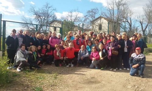 Ruta de senderismo del grupo de gimnasia de mantenimiento 1