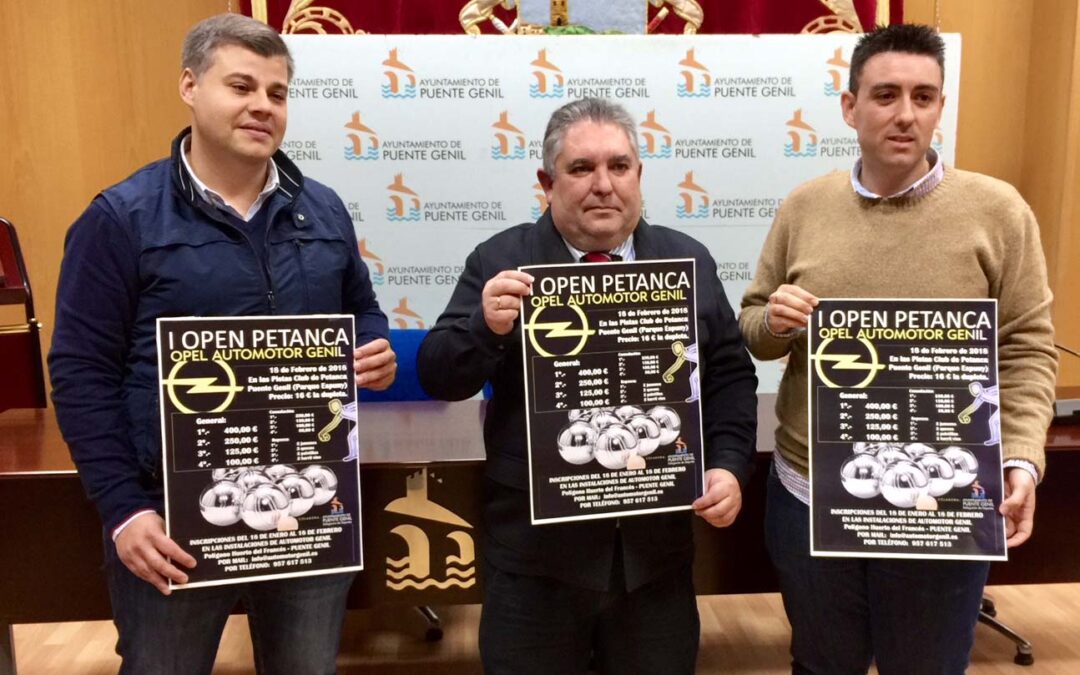Cartel del I Open Petanca