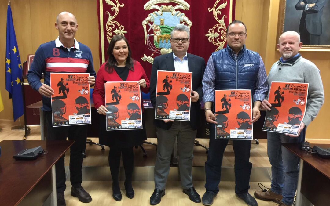 Cartel anunciador de la motorística y feria de la tapa