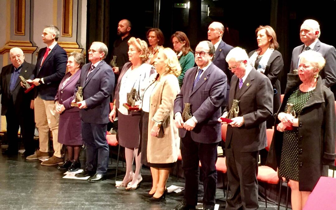 Homenajeados con los premios Día de Andalucía