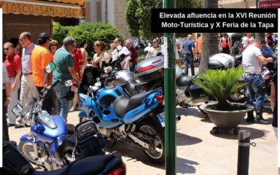 Elevada participación de moteros en la XVI Reunión Moto-Turística y X Feria de la Tapa
