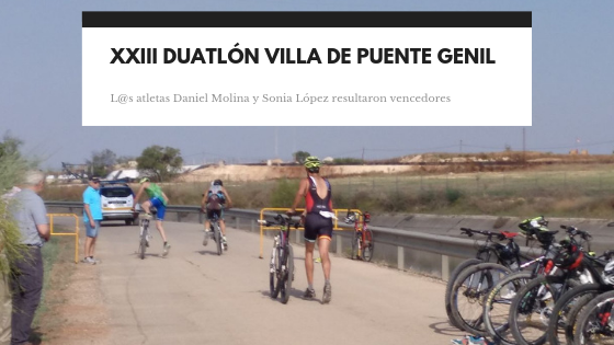 Daniel Molina y Sonia López, ganan la XXIII Duatlón ‘Villa de Puente Genil’