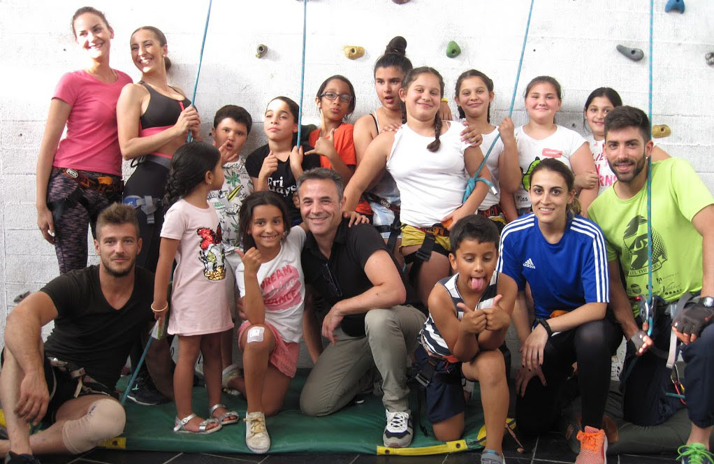 Foto de grupo de escalada
