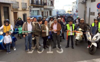 Dos centenares de motos se dan cita en la cuarta concentración del Vespa Club