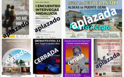 Actividades culturales aplazadas y dependencias cerradas temporalmente
