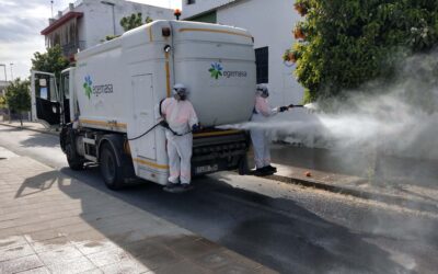 Continúan las labores de limpieza y desinfección de instalaciones y espacios públicos por la crisis del coronavirus