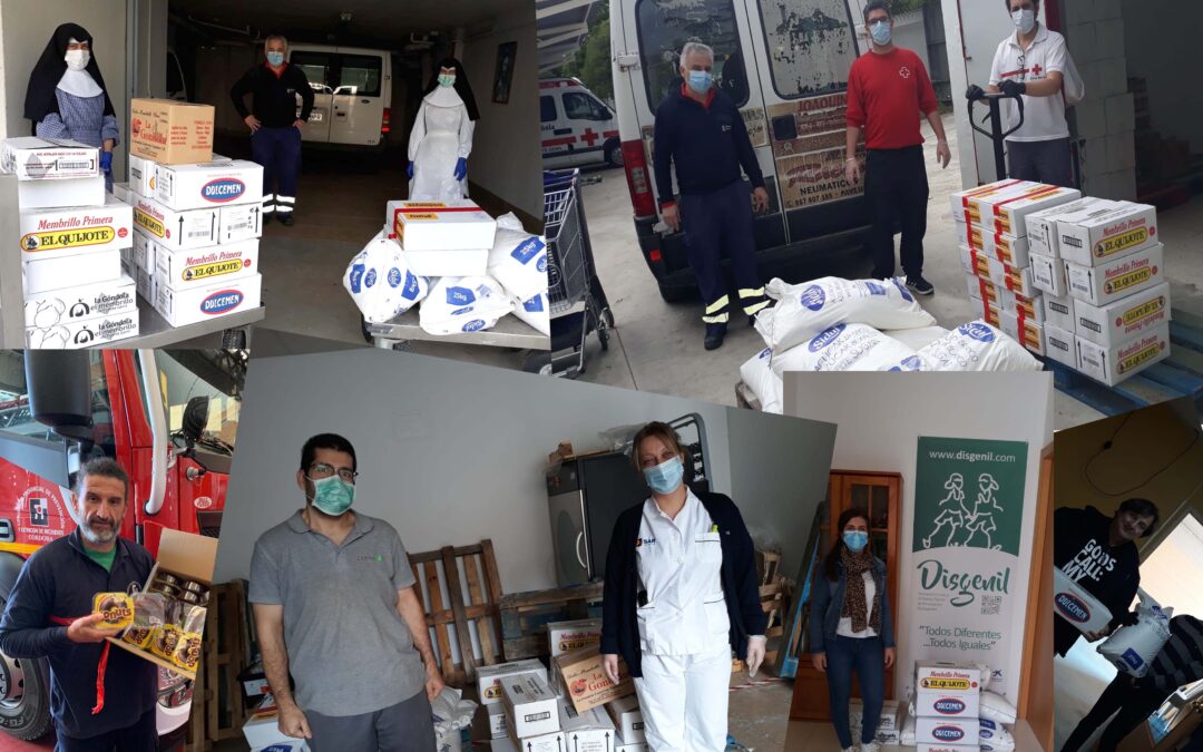 Entrega de material del Centro Logístico