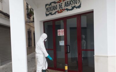 Continúan los trabajos de desinfección en edificios públicos y privados