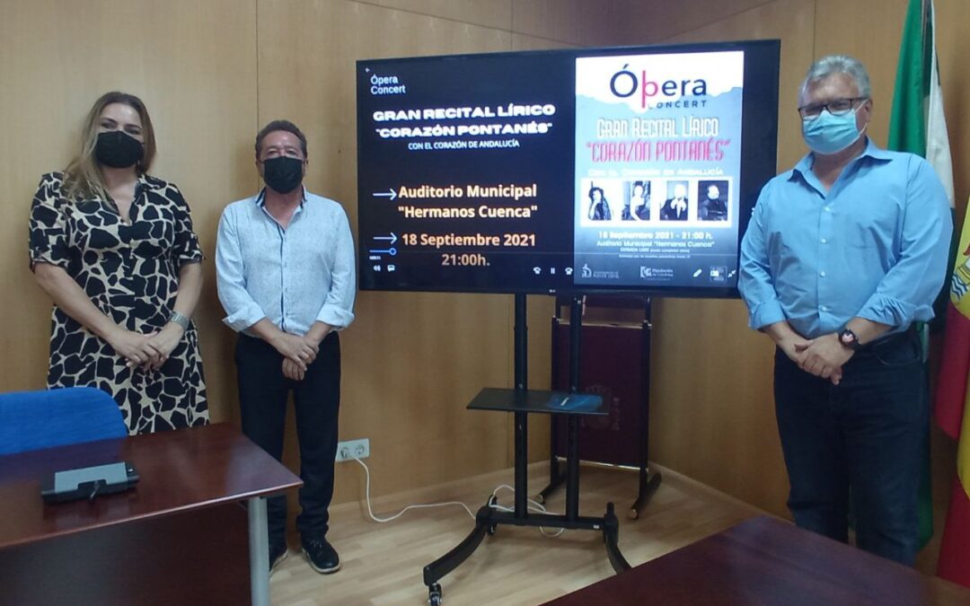 El recital lírico “Corazón Pontanés” reunirá en Puente Genil a artistas de primer nivel en el estreno del Auditorio Municipal “Hermanos Cuenca” 1