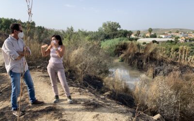 La concejala de Medio Ambiente visita la zona afectada por el incendio el pasado fin de semana