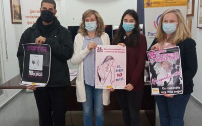 “El amor no duele” de María de la Rosa Vega, obra ganadora del VI Concurso de Carteles contra la Violencia de Género