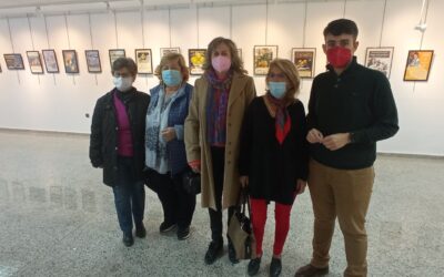 Inaugurada la exposición de carteles de la Cata del Membrillo en la Biblioteca Ricardo Molina