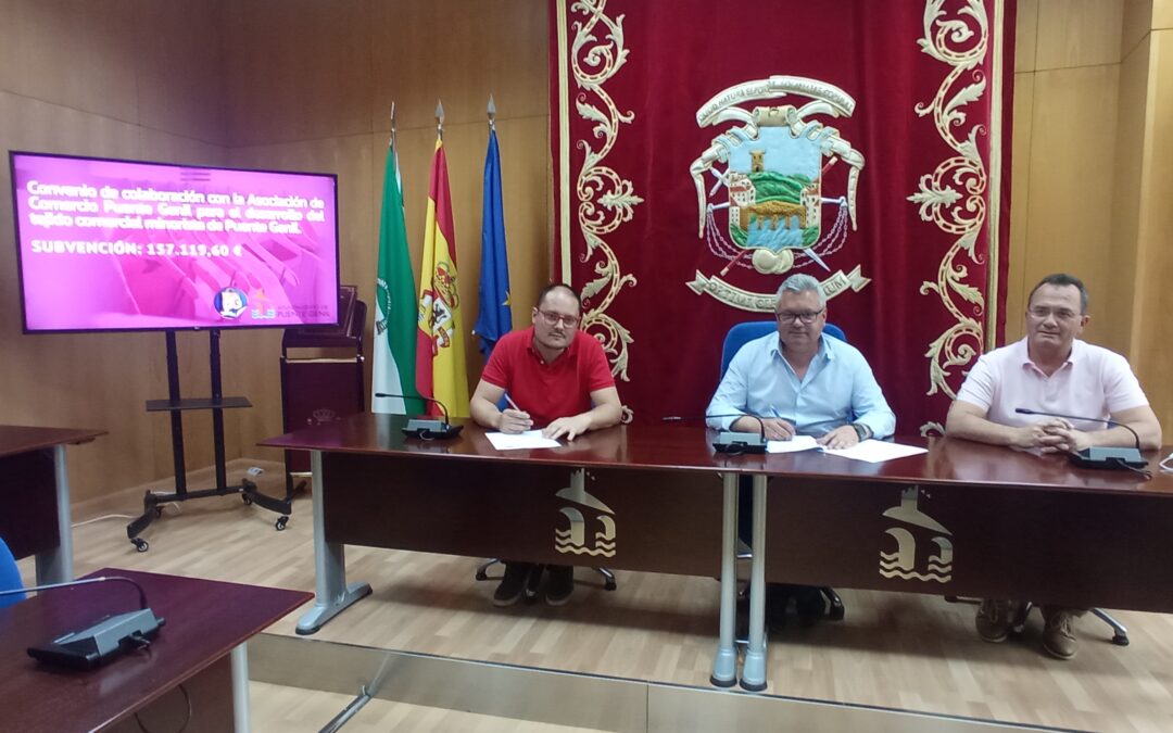 El Ayuntamiento colabora con la Asociación de Comercio de Puente Genil con más de 157.000 euros para el impulso del tejido comercial minorista 1