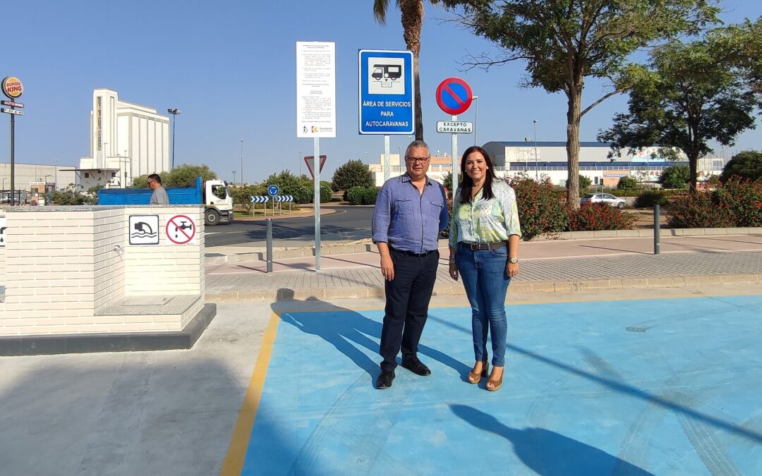Puente Genil habilita un nuevo aparcamiento para autocaravanas 1