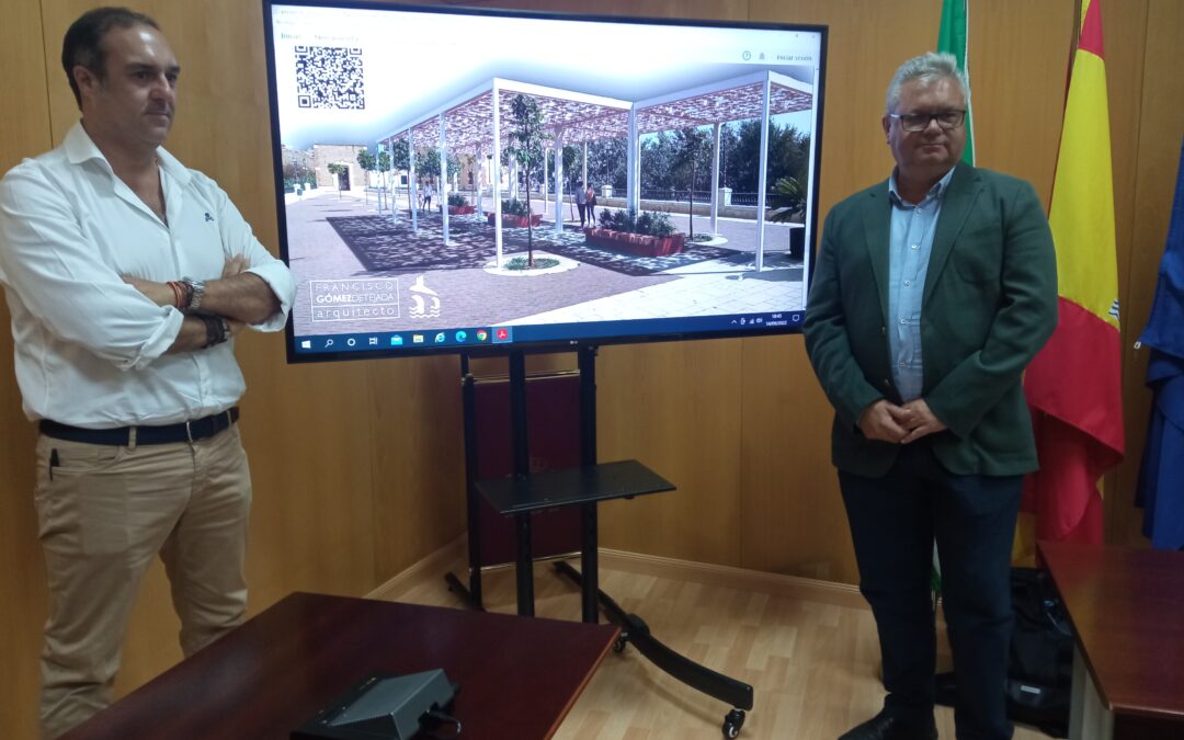 El Ayuntamiento invertirá 48.000 euros en dotar de sombra al paseo de Plaza Nacional con la colocación de unas pérgolas 1