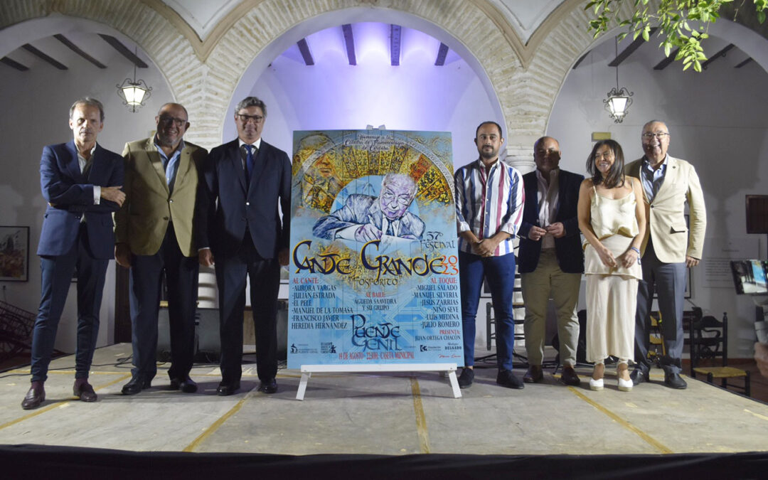 La Cátedra de Flamencología de la UCO, distinguida en Puente Genil por su dedicatoria del Festival de Cante Grande “Fosforito” 2023 1