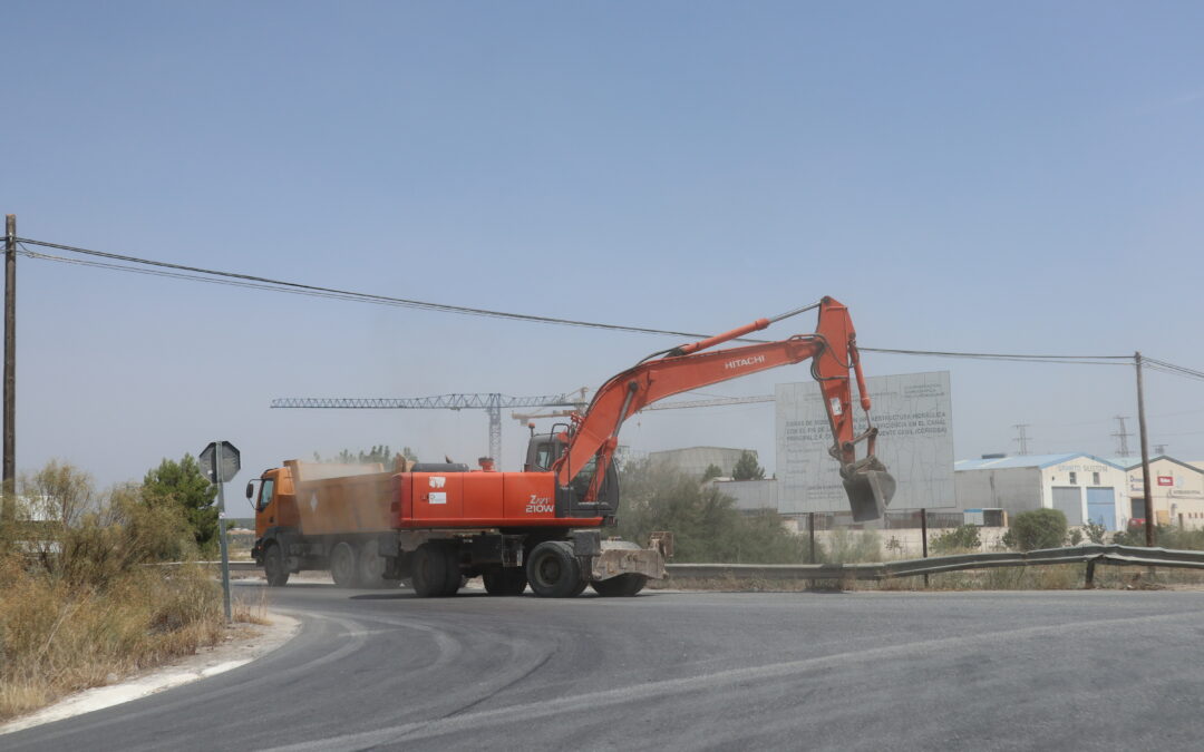 Comienzan los trabajos de mejora en las carreteras de acceso al Polígono Industrial San Pancracio por parte de la Diputación 1